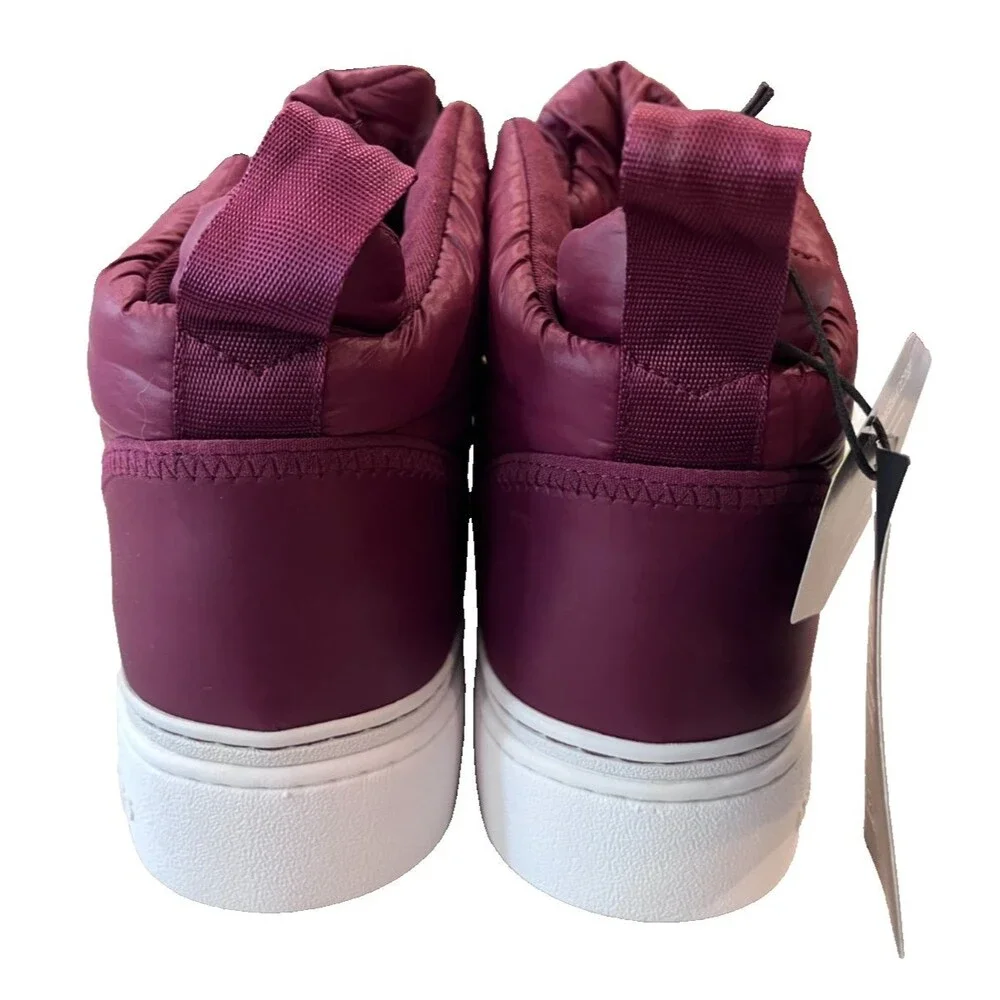 Michael Kors NEW Size 10 Puffer High‑Top Sneakers Bootie Women’s Dark Berry - Picture 7 of 15